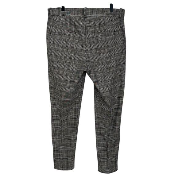 H&M Women’s Plaid Pants Size 16 US Glen Check Trousers Career Work Wear Stretch - Picture 2 of 11